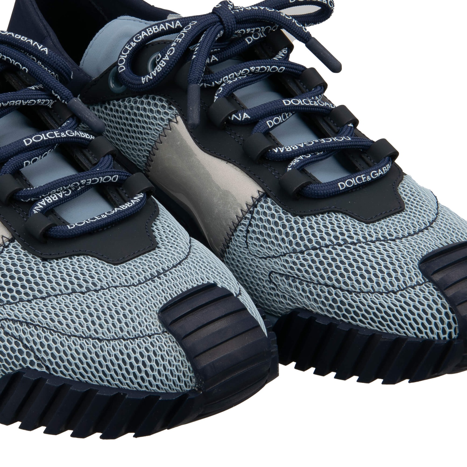 DOLCE & GABBANA DG Logo Low-Top Men Nylon Leather Sneaker Shoes